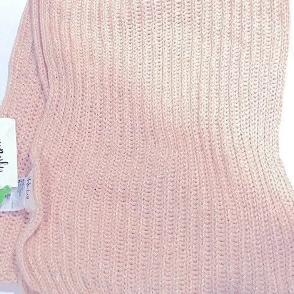 New Style & Co Solid Ribbed Muffler Scarf blush.